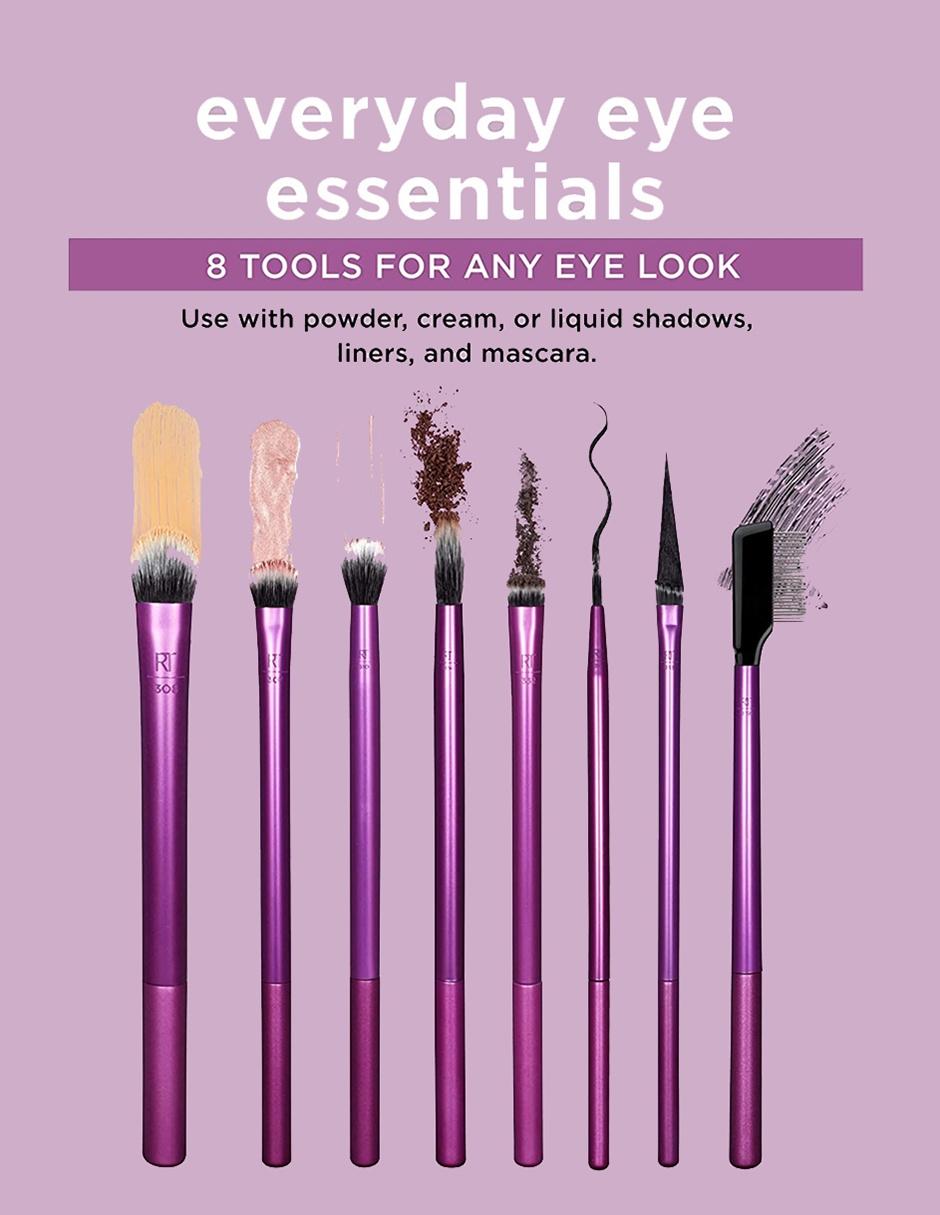 Real Techniques - Set de brochas Everyday Eye Essentials