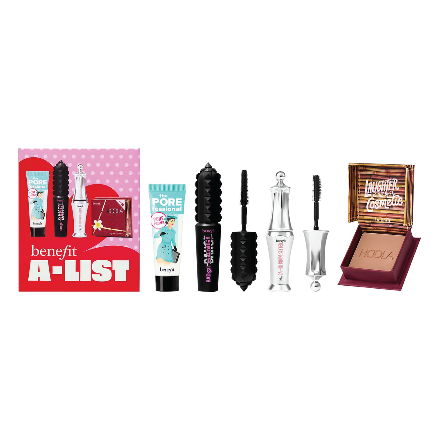 Benefit Cosmetics - A-List Bestsellers Mini Mascara, Brow Gel, Bronzer, & Primer Set
