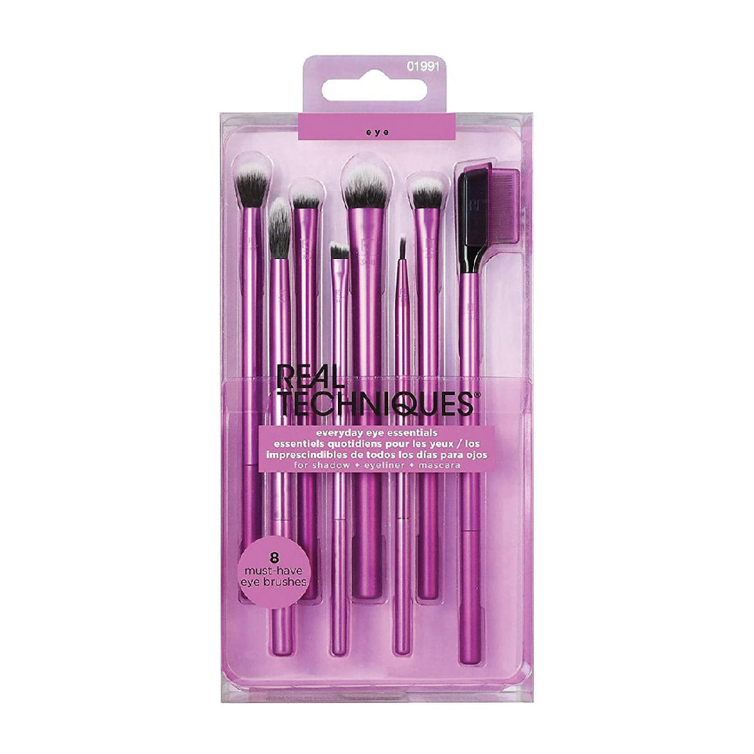 Real Techniques - Set de brochas Everyday Eye Essentials