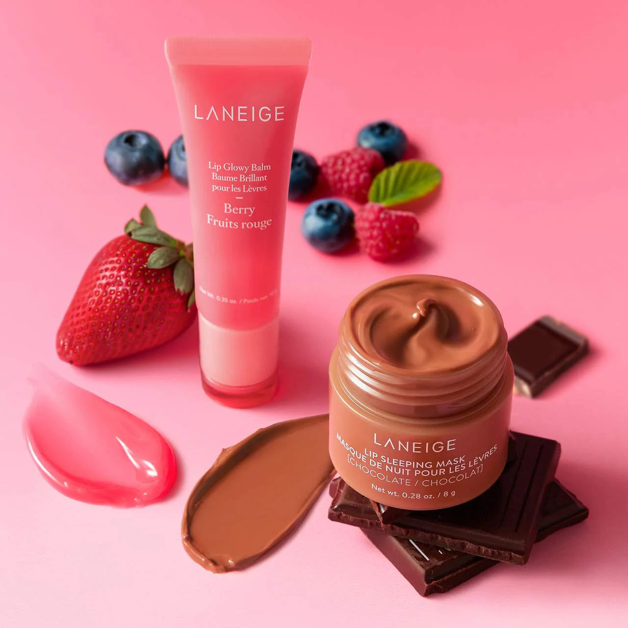 Laneige - Berries 'N Choco Kisses Set