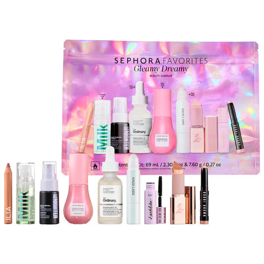 Sephora Favorites 
Gleamy Dreamy Makeup and Skincare Value Set