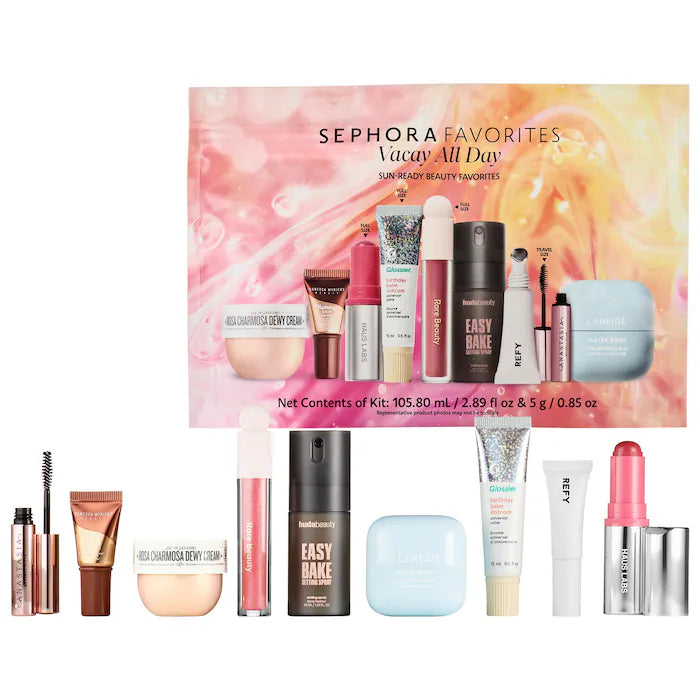 Sephora Favorites -
Vacay All Day Makeup and Skincare Value Set