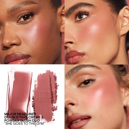 Mini Major Headlines Double-Take Crème & Powder Blush Duo - Patrick Ta