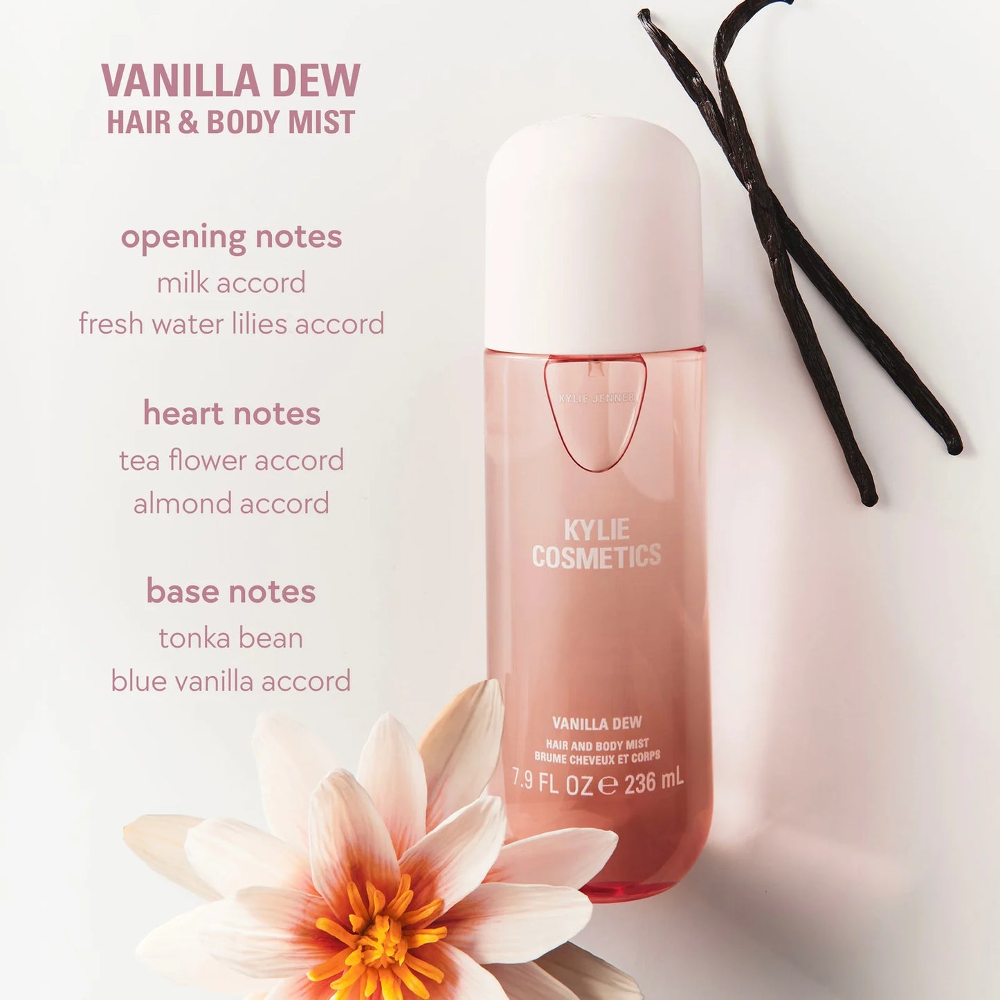 vanilla dew hair & body mist - Kylie Cosmetics