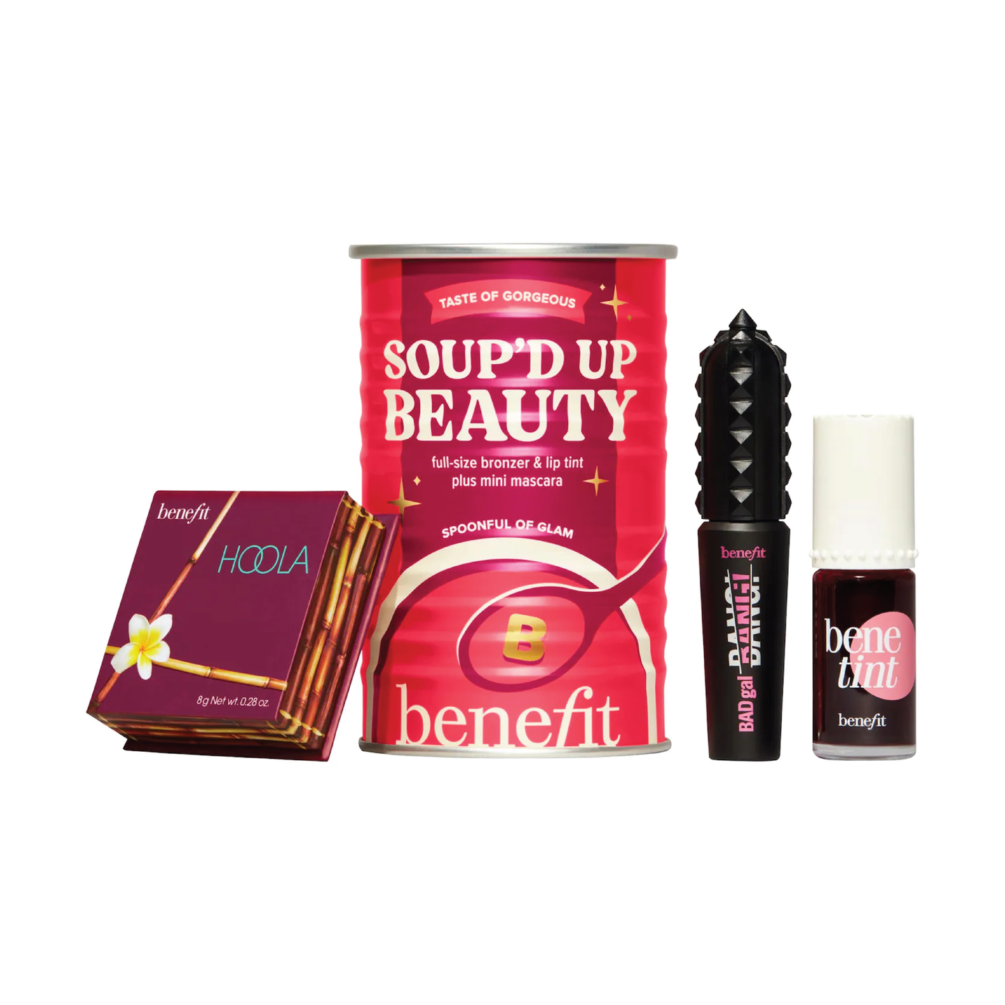 Benefit - Soup'd Up Beauty - Benetint, Hoola Bronzer and Mini BADgal BANG! Trio
